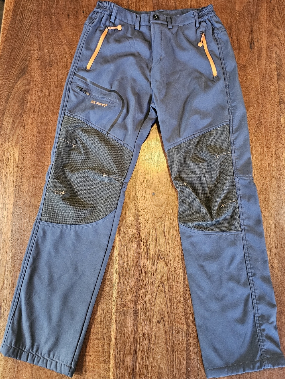 AOKEDA Womens Outdoor Waterproof Hiking Sport Pants Blue And Gray Size XXL